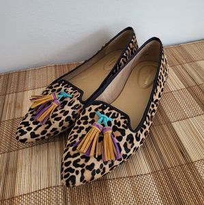 Awesome !! Leopard tassle flats like j.crew 9
